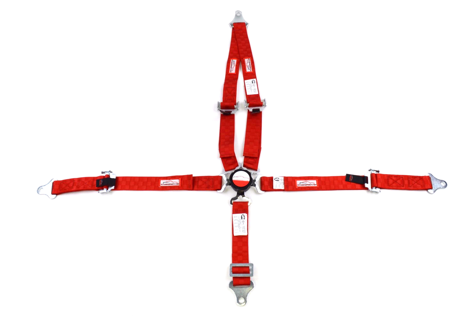 QUARTER MIDGET RACING HARNESS 5 PT CAM LOCK 2" SFI 16.1 V MOUNT CHECKERBOARD