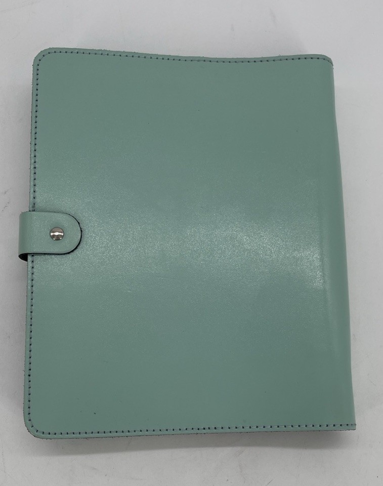Filofax Original A5 Duck Egg Blue Leather Organizer With Paper Inserts