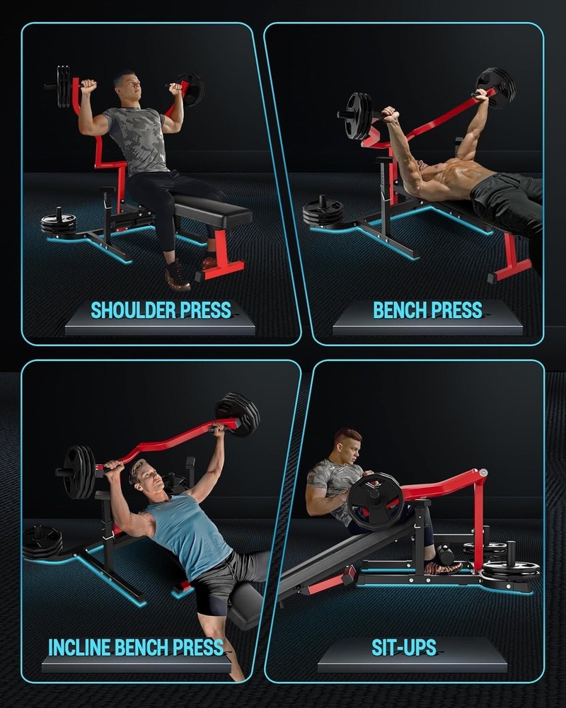 Chest Press Machine 1250 Lbs Bench Press Machine Adjustable Bench Workouts Gym