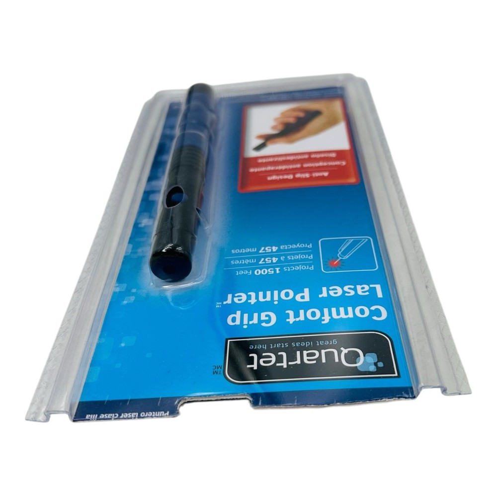 Quartet Comfort Grip Laser Pointer Class 3A Projects 1,500 ft Max Projection