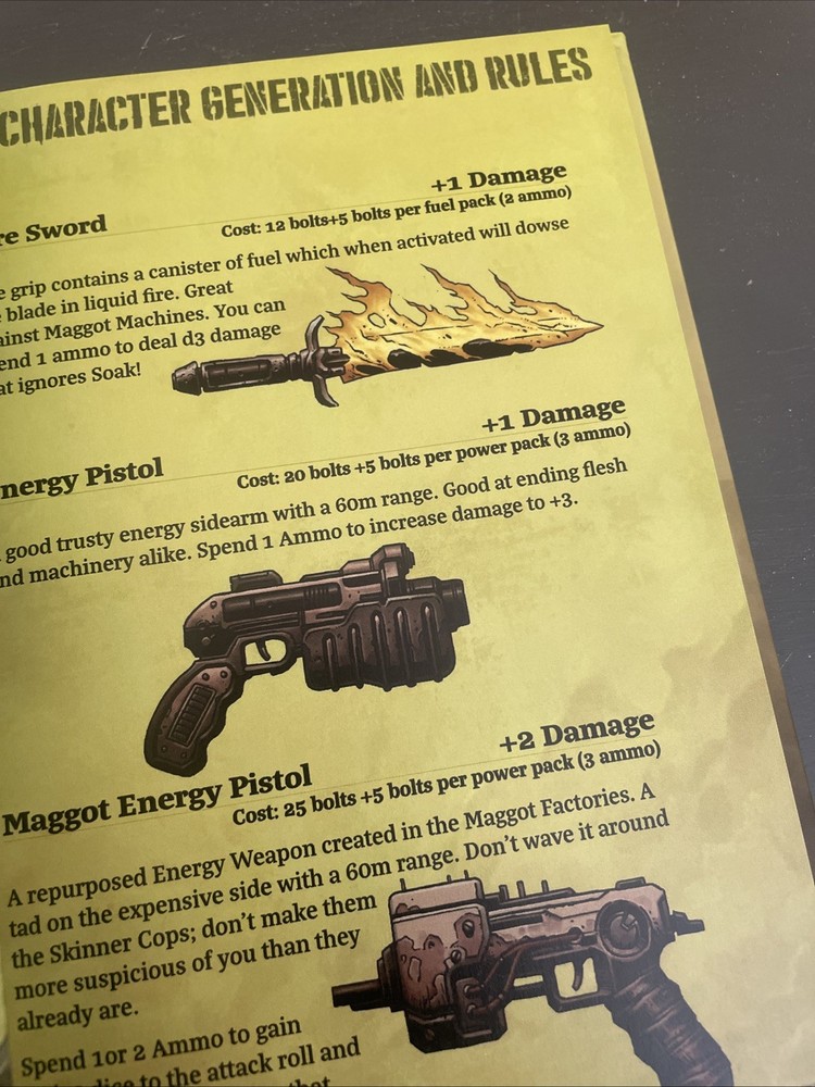 MAGGOT MACHINE V6 TTRPG RPG Sci Fi Core Rules Book Nightfall Games Mork Borg