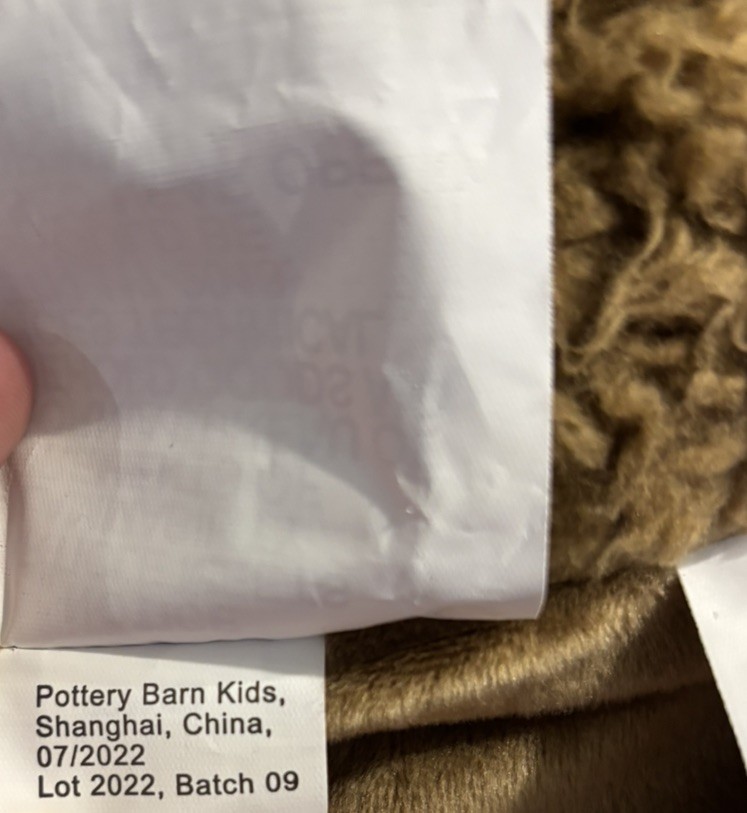 Pottery Barn Kids Anywhere Chair®, Caramel Sherpa Bear Slipcover~ My First ~READ