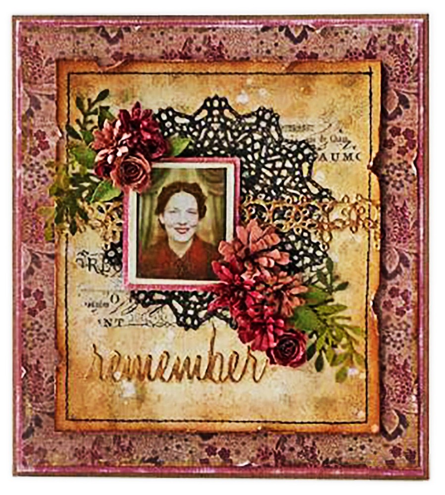 Sizzix Thinlits Tiny Tattered Florals 15pc with tool #660227 Retail $28.99 Holtz