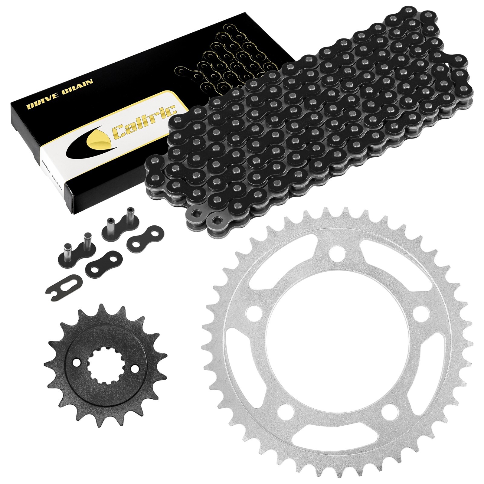 Black Drive Chain And Sprocket Kit for Honda VT750C Shadow Ace 750 1998-2003