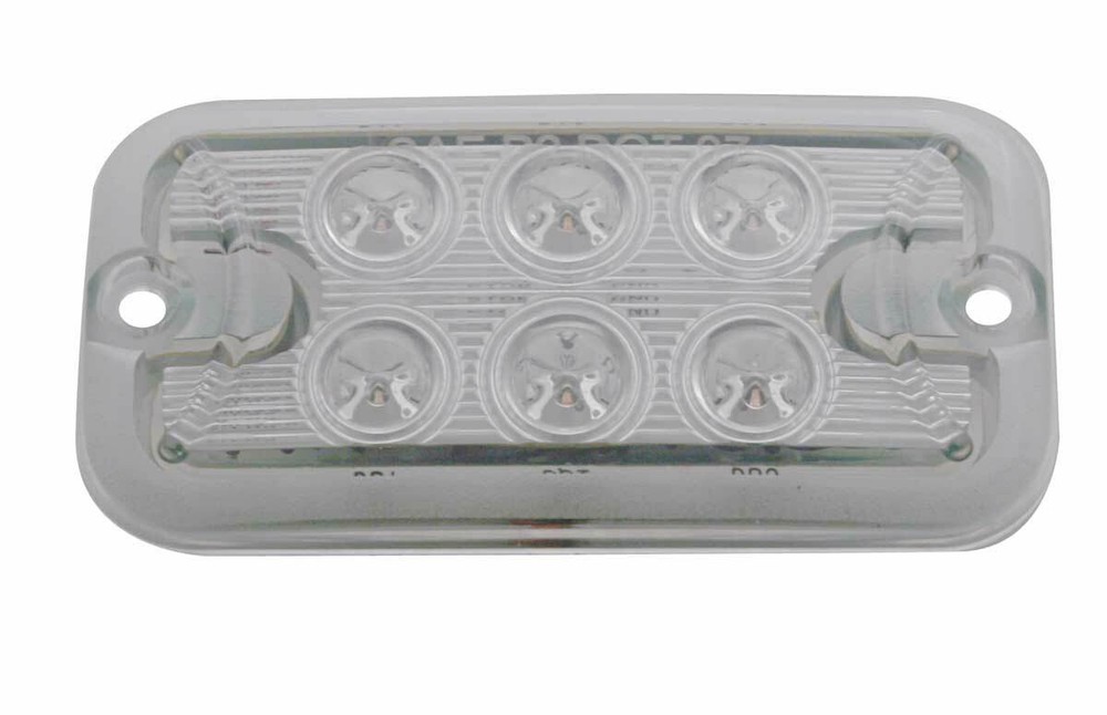 6 LED Dual Function Light - Red LED/Clear Lens