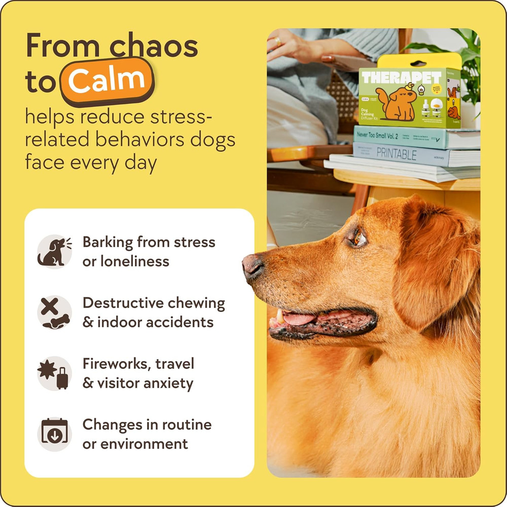 2-Pack 120-Days Dog Calming Diffuser Kits - Dog Pheromone Diffuser for Stress, D