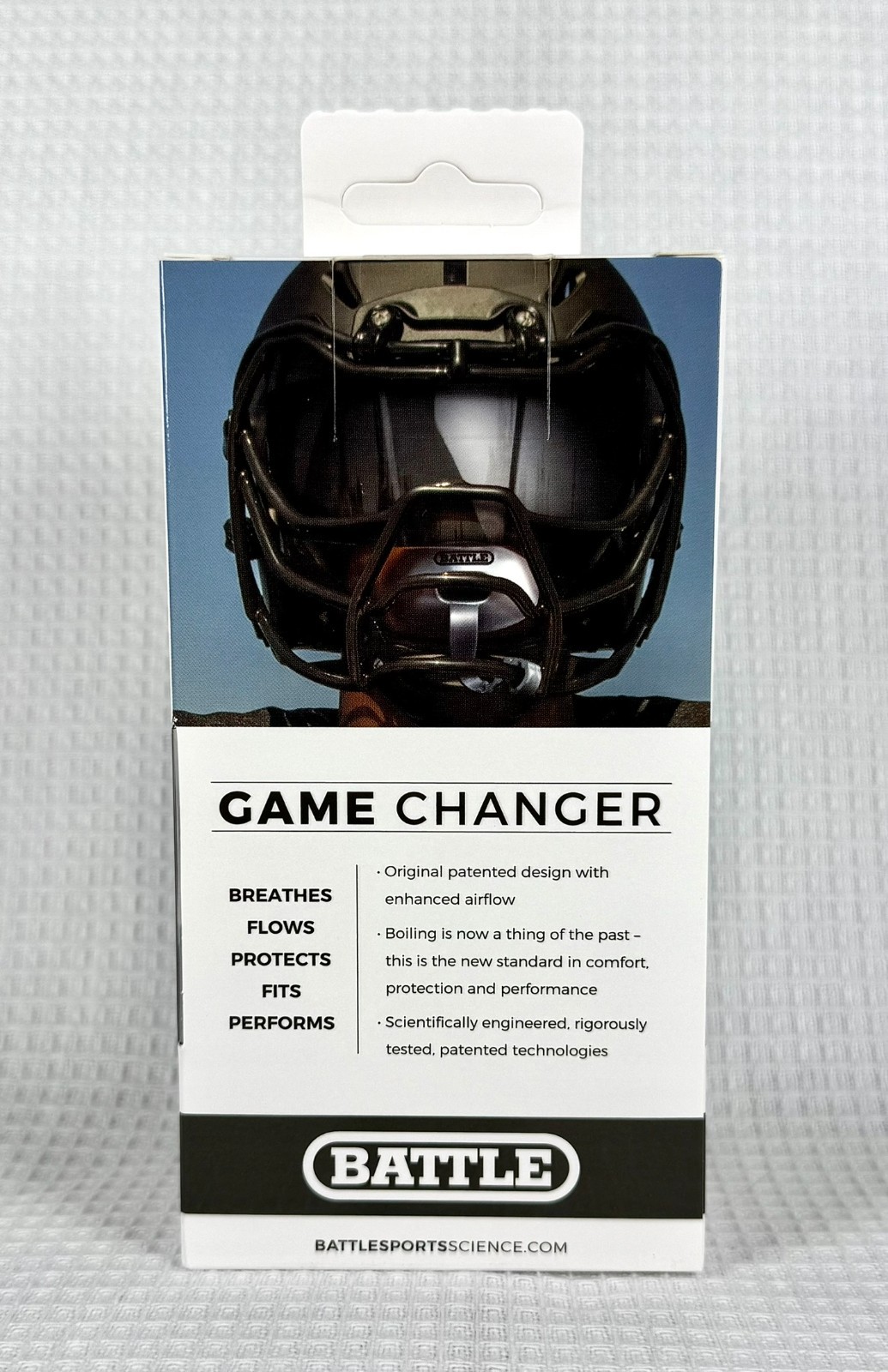 Battle Oxygen Lip Protector Mouthguard w/ Connected Strap – Football & Sports