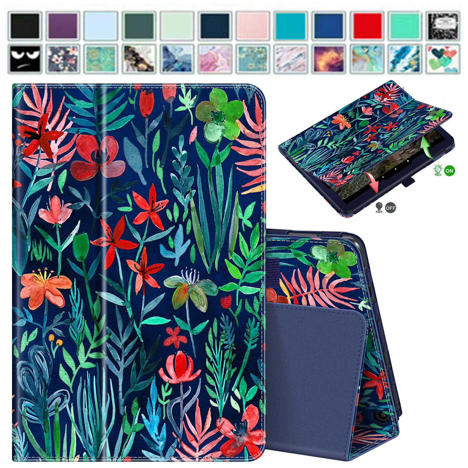 Folio Case For Amazon Fire HD 10 /HD 10 Plus 13th 2023 Tablet Slim Stand Cover