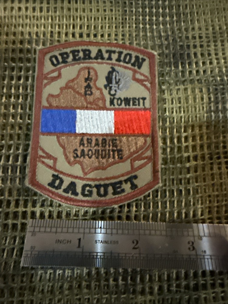 French NATO Forces Forces Operation DAGUET Pocket Patch FFL