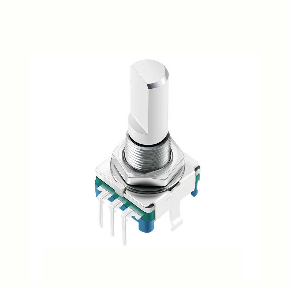 10Pcs Rotary Encoder w/ switch EC11 Audio Digital Potentiometer Half-Moon handle