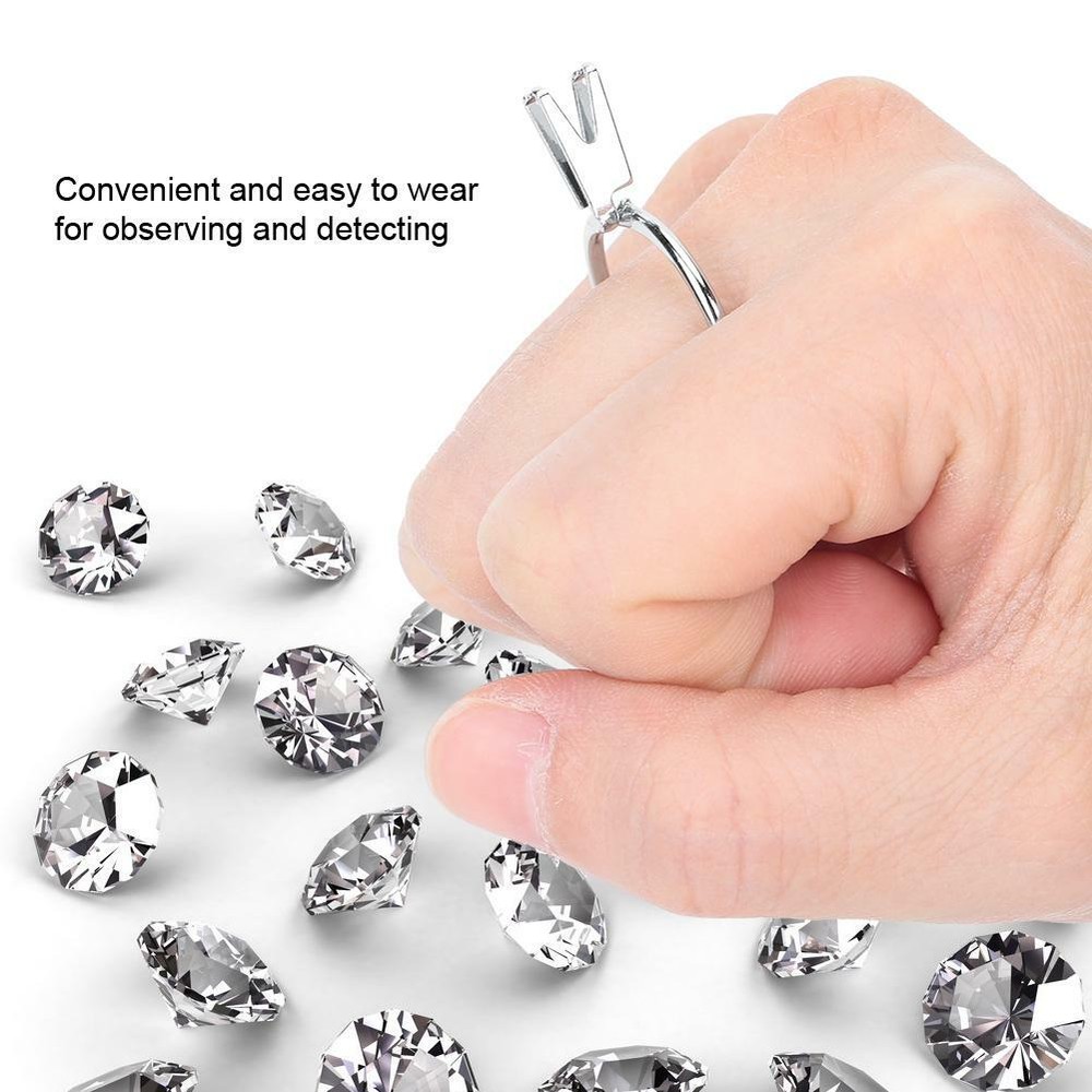GEM STONE & DIAMOND SPRING PRONG CLAW HOLDER DISPLAY RING TOOL silver color 1 pc