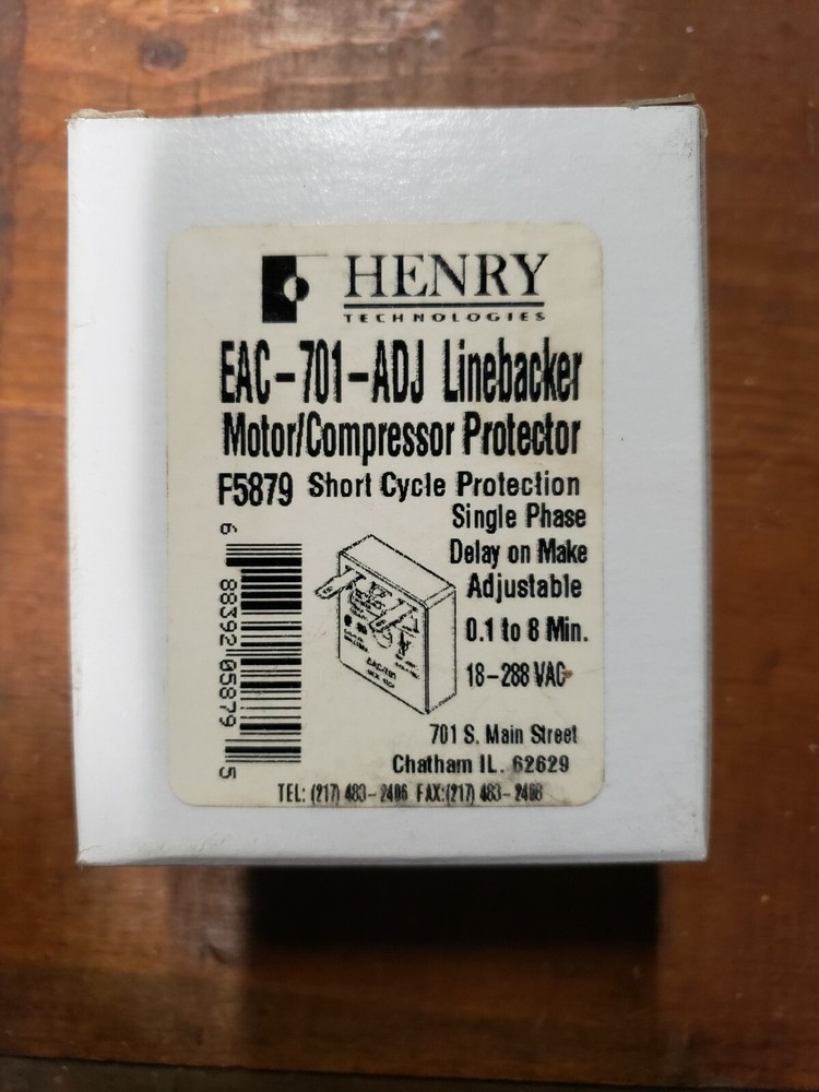 Henry Technologies Linebacker Motor/Compressor Protector EAC-701-ADJ