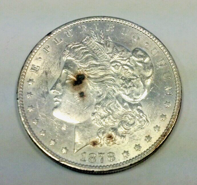 1878 REVERSE 1879 MORGAN SILVER DOLLAR BU (2434)