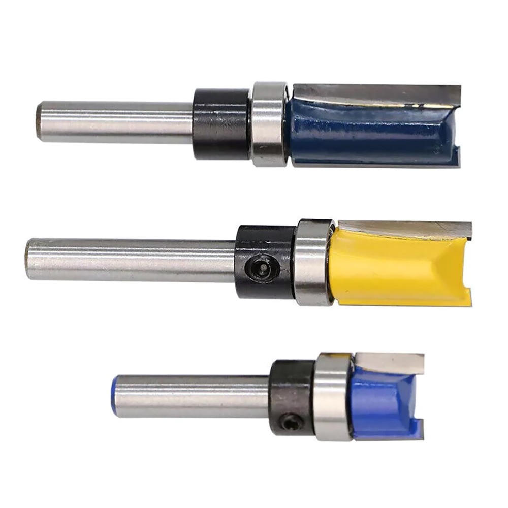 3x 1/4 Shank Extra Cutting Straight Router Bit Flush Trim Pattern Milling Cutter