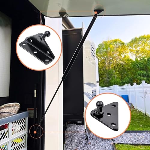 13MM Ball Stud Mounting Brackets, 2 Angled L-Type Mounts 13mm Standard Black