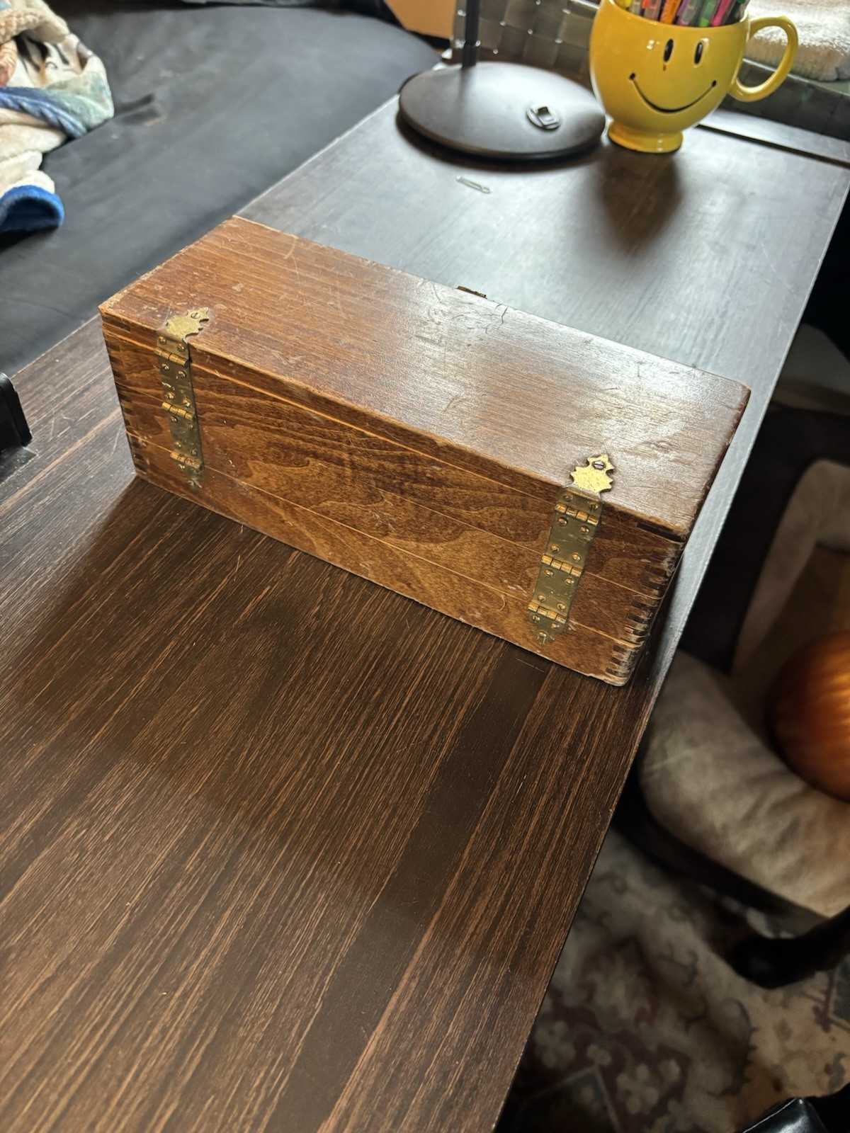 Antique Russell Jennings Spur Auger Bits Original Three Tiered Wooden Box