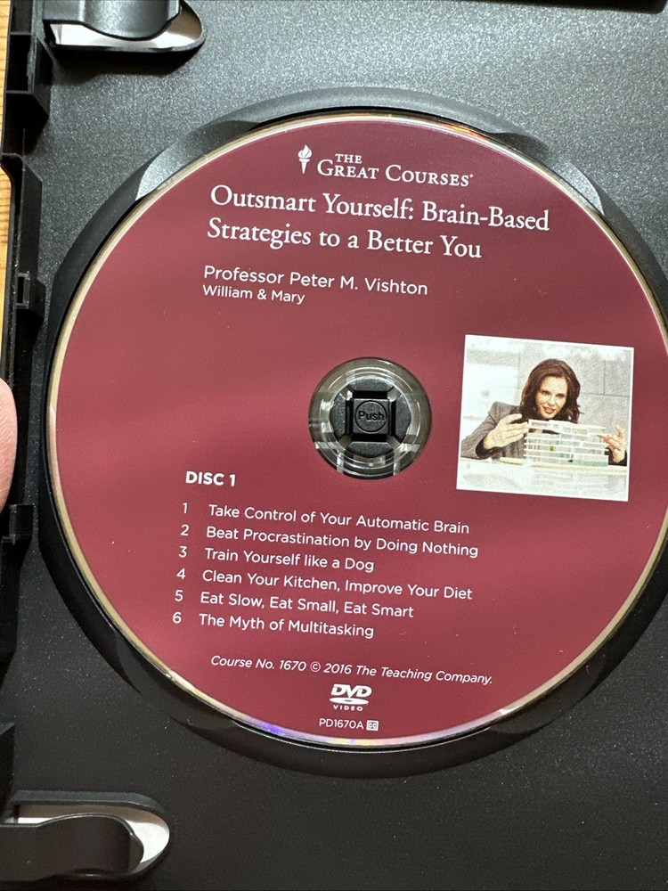 Great Courses 4 DVD Set & Guidebook - Outsmart Yourself