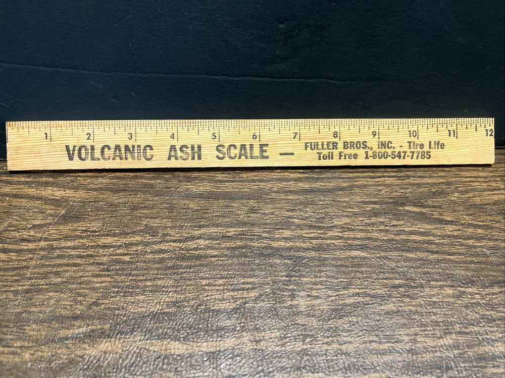 Volcanic Eruption Ash Layer Ruler: Survival Tool Disaster Preparation
