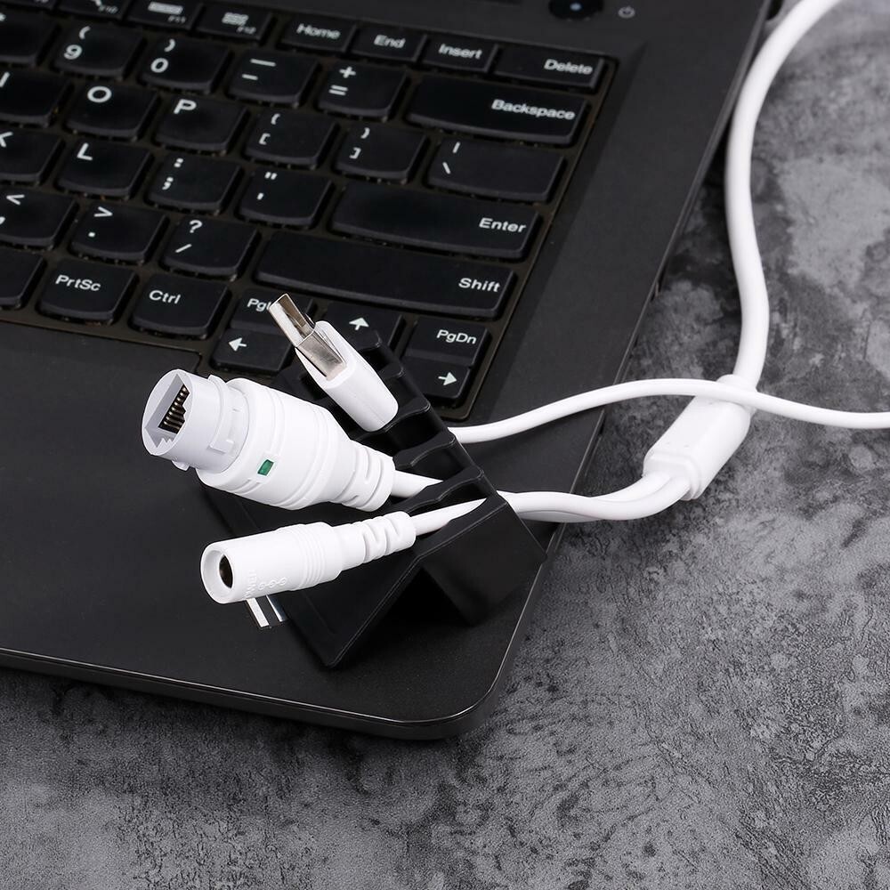 Cable Organizer 2pcs Five Slot Plastic Wire Cord Divider Holders Multipurpose