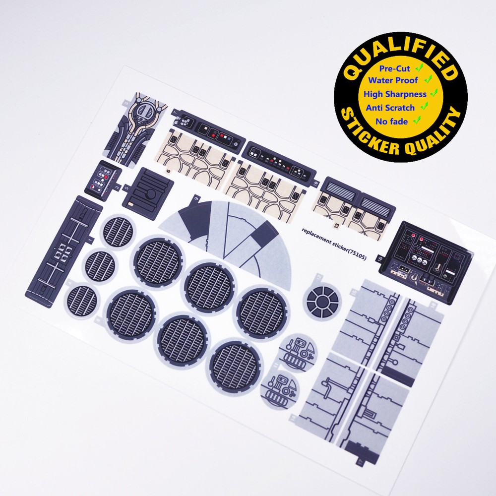 Replacement sticker for set 75105 Precut sticker