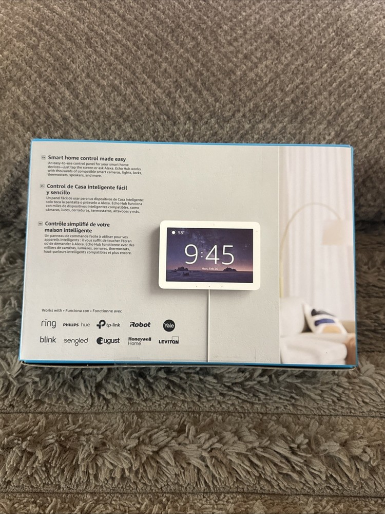 Amazon Echo Hub 8" Smart Home Control Panel with Alexa - White - Sealed!