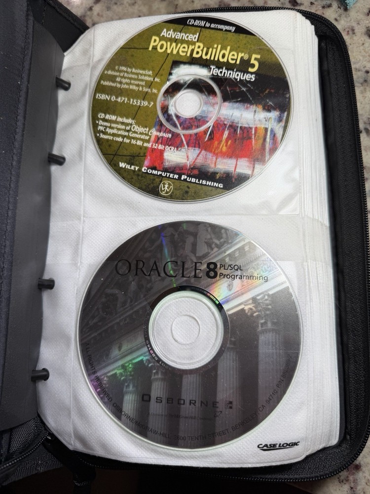 Vintage Microsoft Developer CD Lot Visual Basic C++ Oracle NT SQL 90s