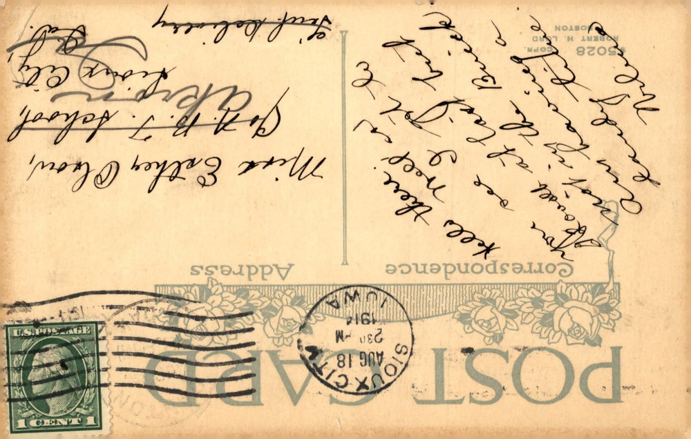 Visit to Joukis School, 1914 Postcard