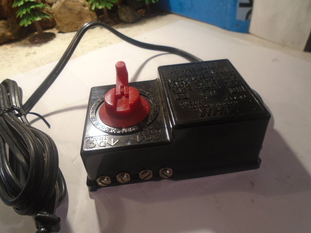 AHM MODEL 70210 VARIABLE DC TRACK TRANSFORMER, MINT COND, TESTED 5-56-14
