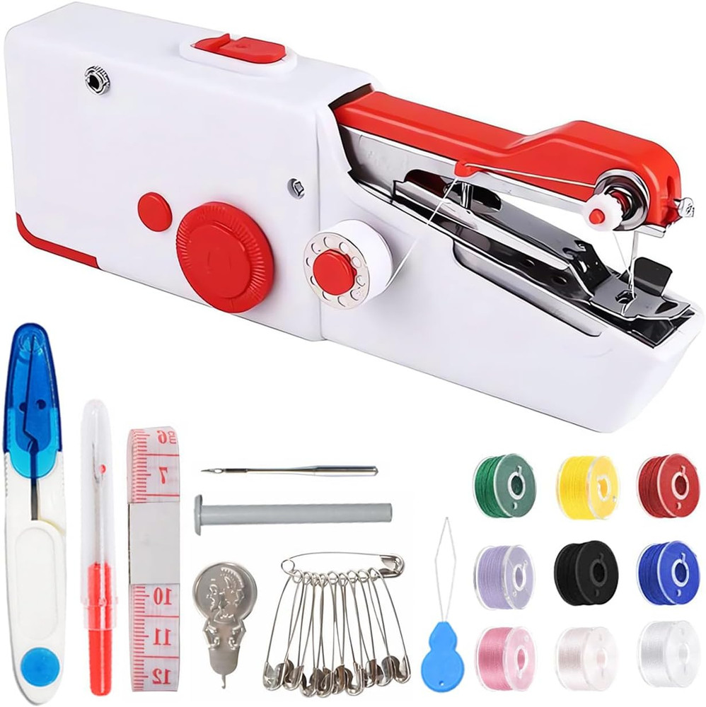 Handheld Sewing Machine with Sewing Kits,Mini Sewing Machine for Quick Stitching