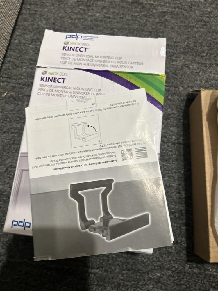 PDP Xbox 360 Kinect Sensor Universal Mounting Clip Microsoft Licensed