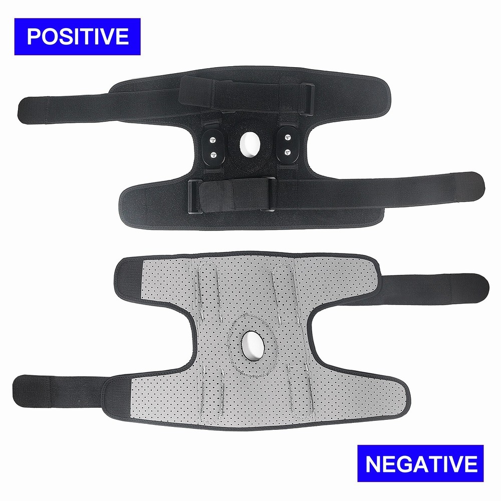 Knee Brace Hinged Compression Sleeve Joint Support Open Patella Stabilizer Wrap