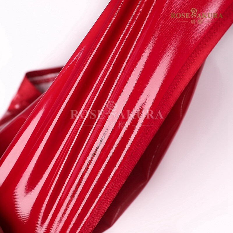 Glossy Shiny Patent Leather Package Hip Skirt with 4 Garter Belts Claws 8316