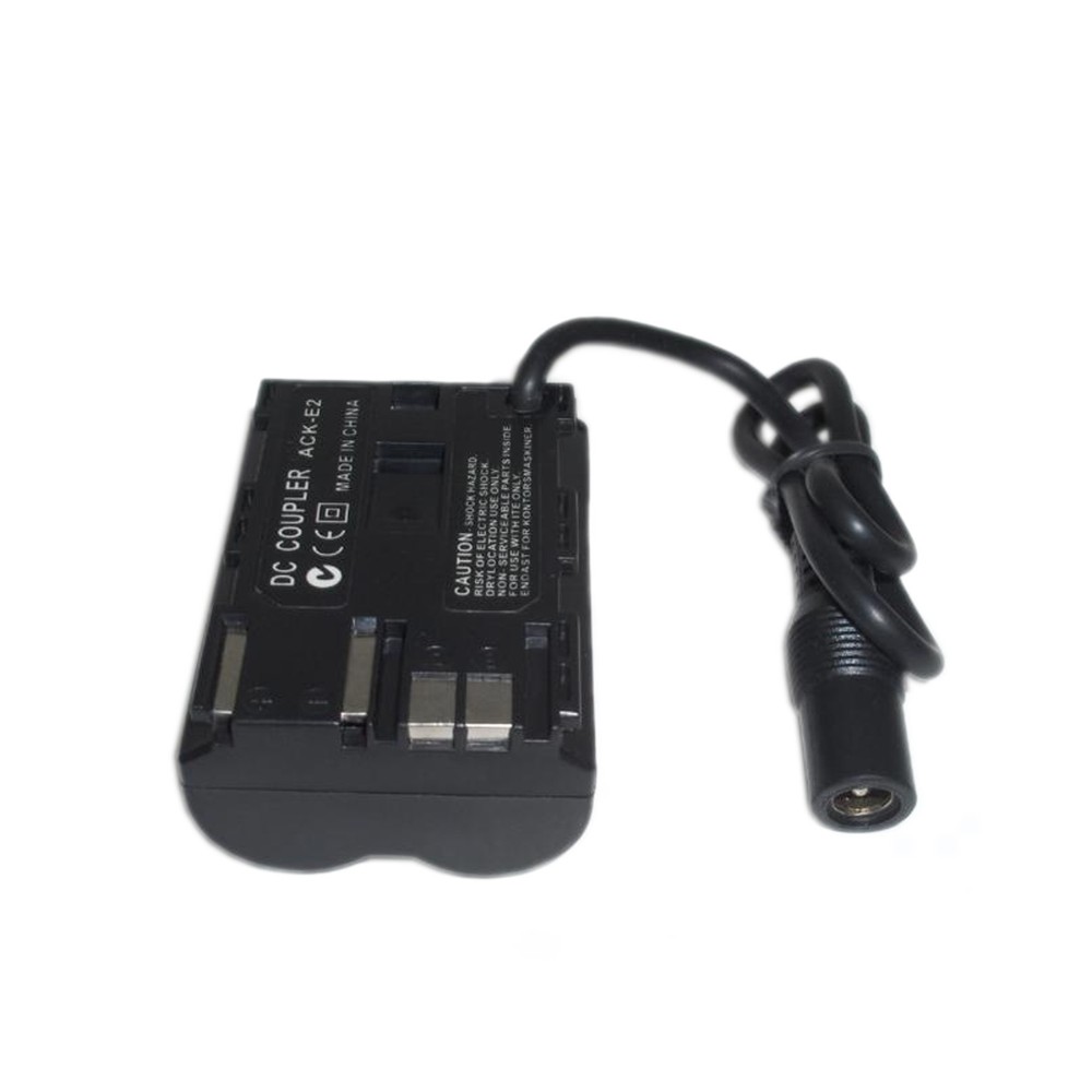 AC Adapter + DR-400 DC Coupler Replacement for Canon ACK-E2 EOS 50D D30 DSLR