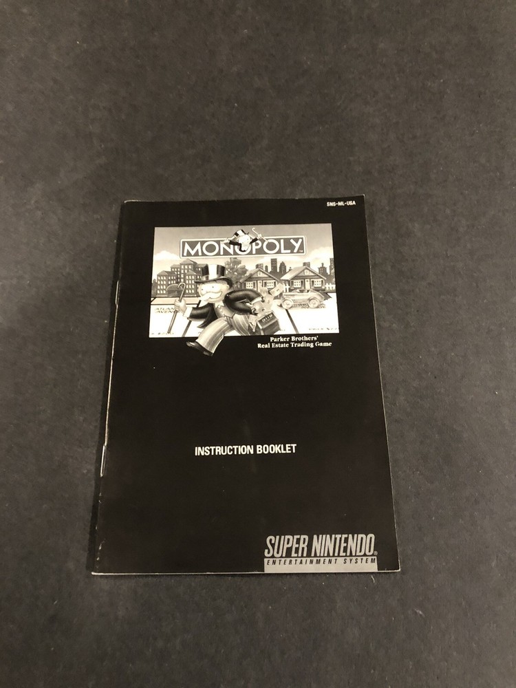 Monopoly snes manual