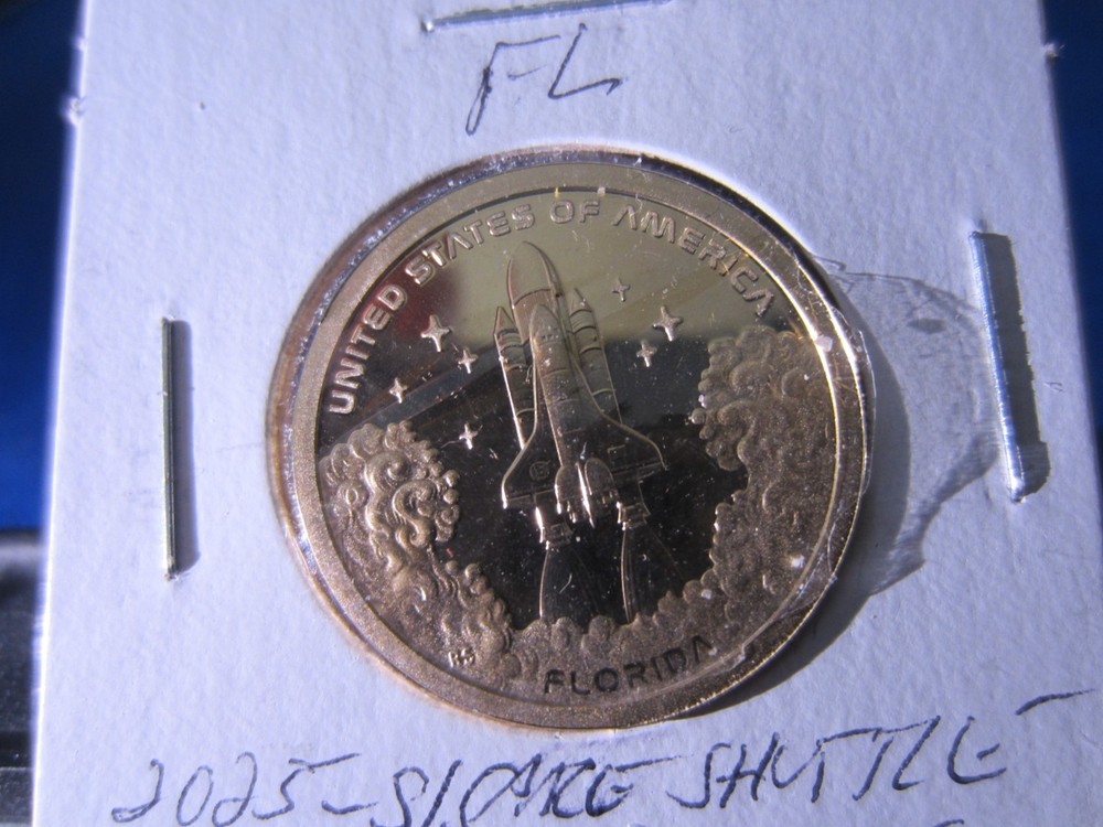 2025 S 1 FLORIDA Innovation Dollar HONORS SPACE SHUTTLE PROGRAM PROOF