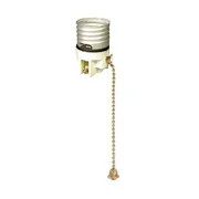 B&P Lamp Socket Porcelain Pull Chain Interiors