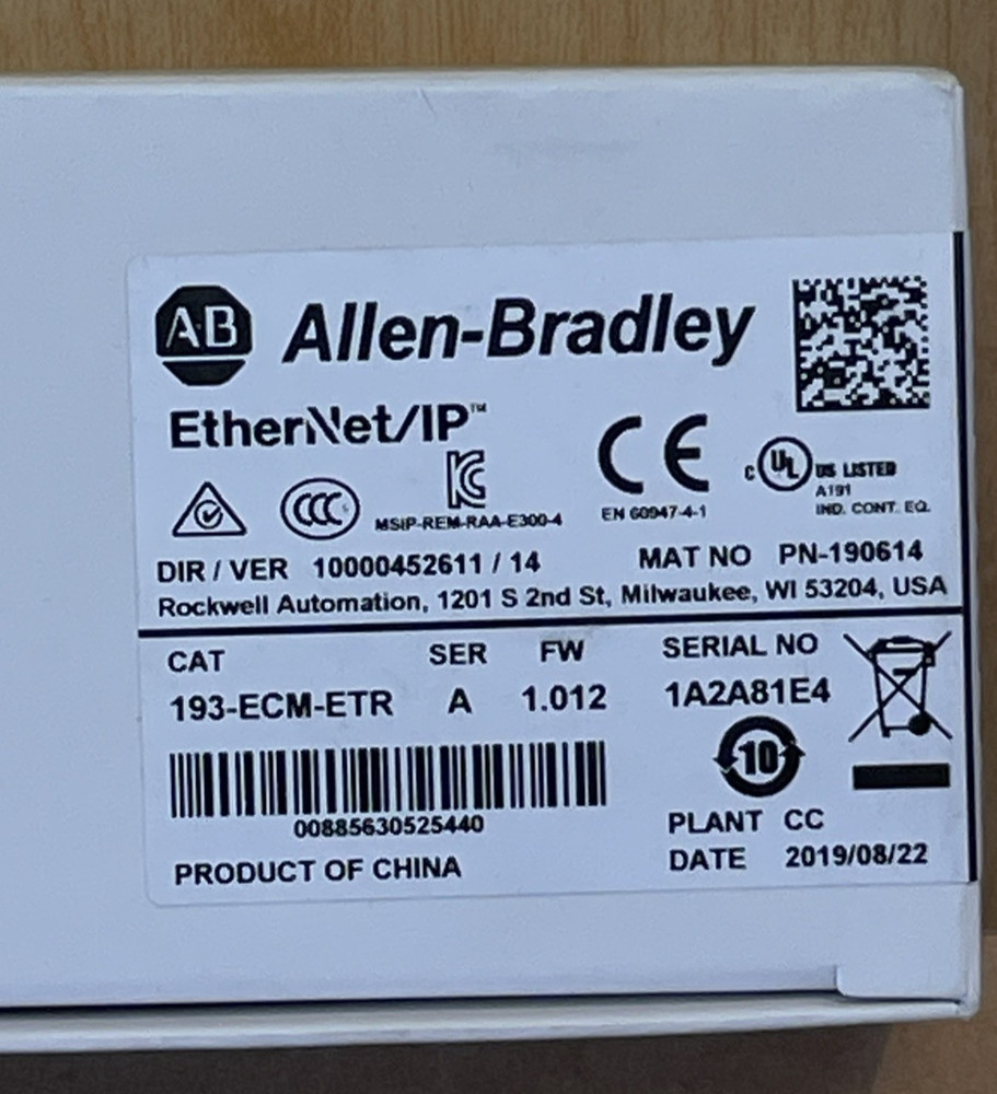 NEW Allen-Bradley 193-ECM-ETR EtherNet/IP Communication Module