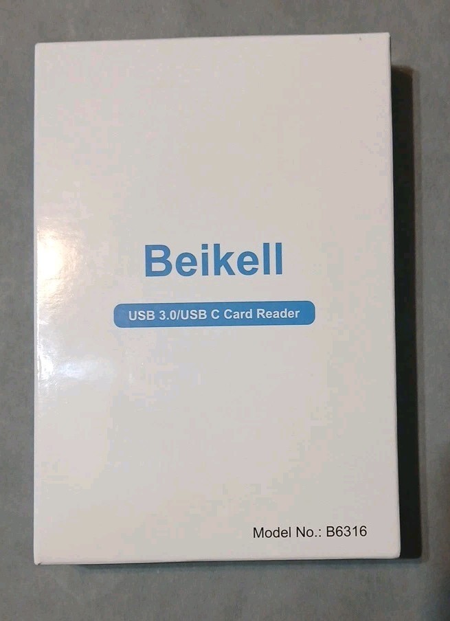 Beikell USB 3.0 & USB C Card Reader Model B6310