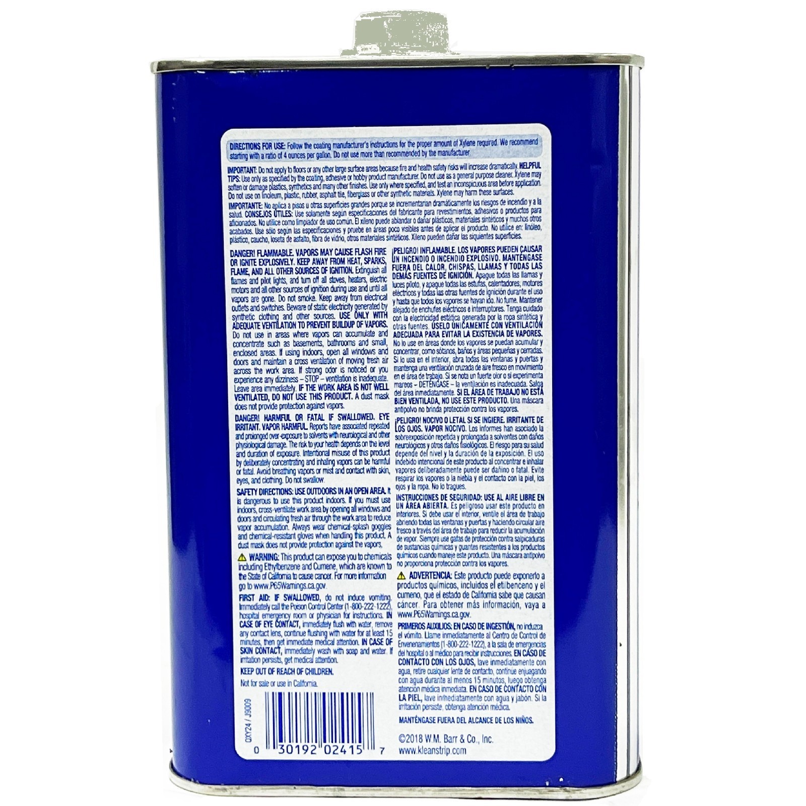 New Klean-Strip Lacquer Thinner, Cleans Sprayers and Tools QM170 USA