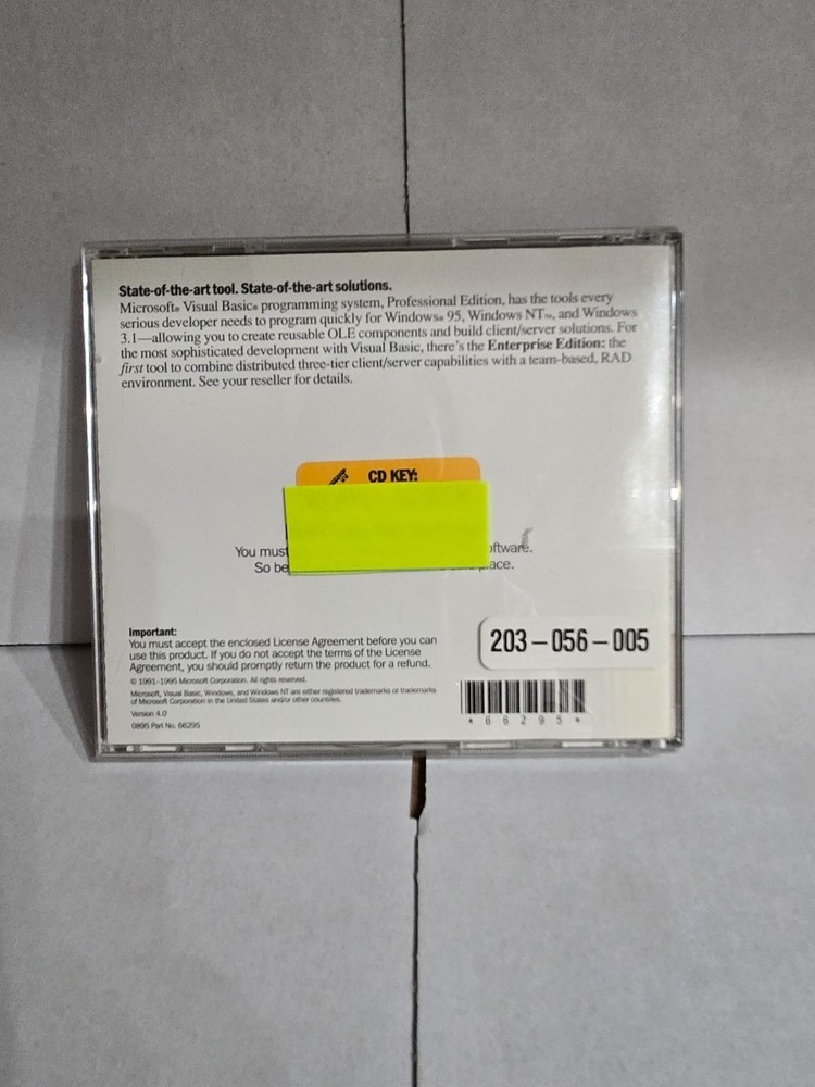 Microsoft Visual Basic Professional Edition Version 4 _ Full Version