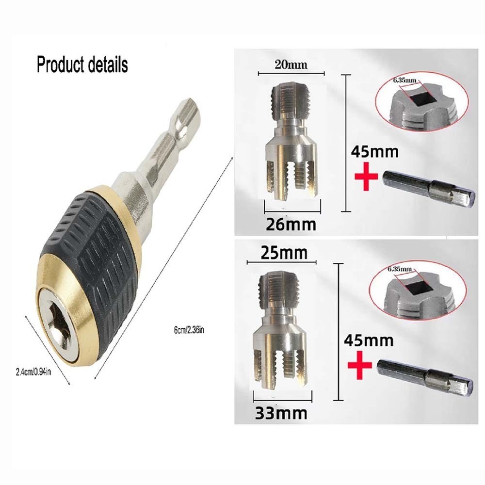 Water Pipe Threader for Efficient Plumbing Tasks with Integrated Design