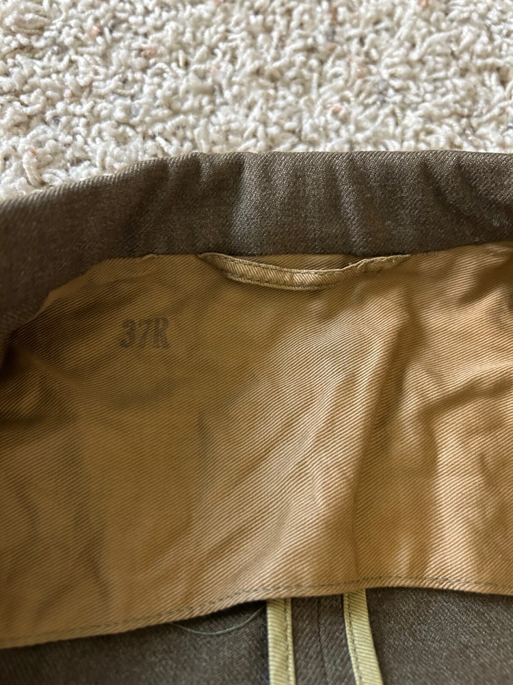 WW2 US Class A Dress Jacket Uniform Coat 37R 1st Service Command Sergeant WWII