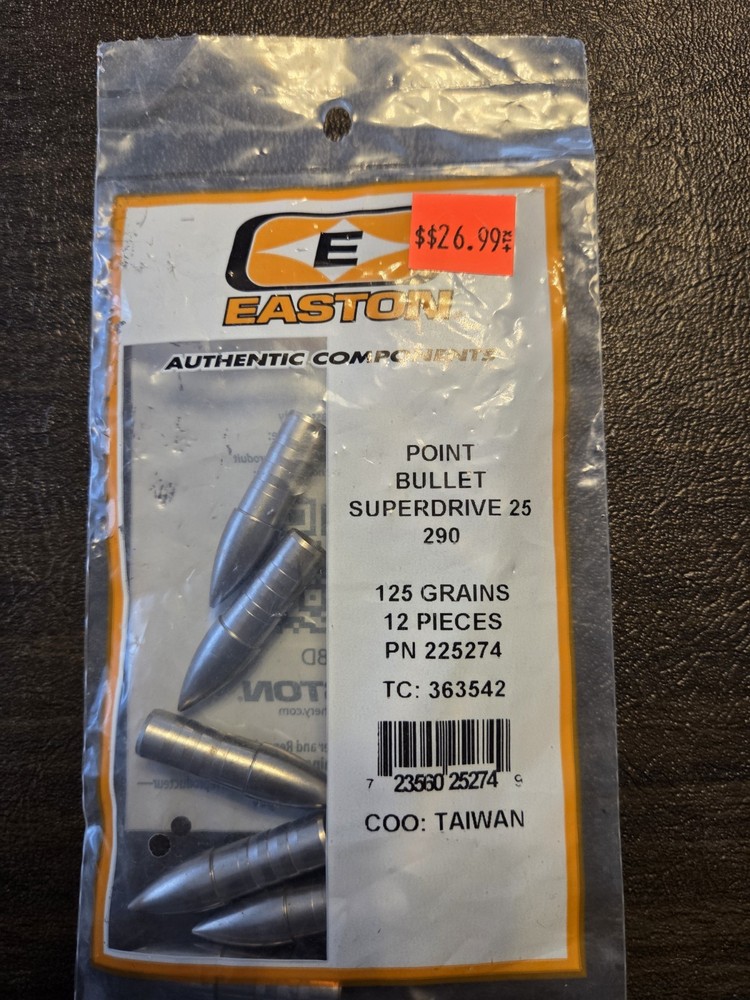 Easton Superdrive 25 125gr Tips