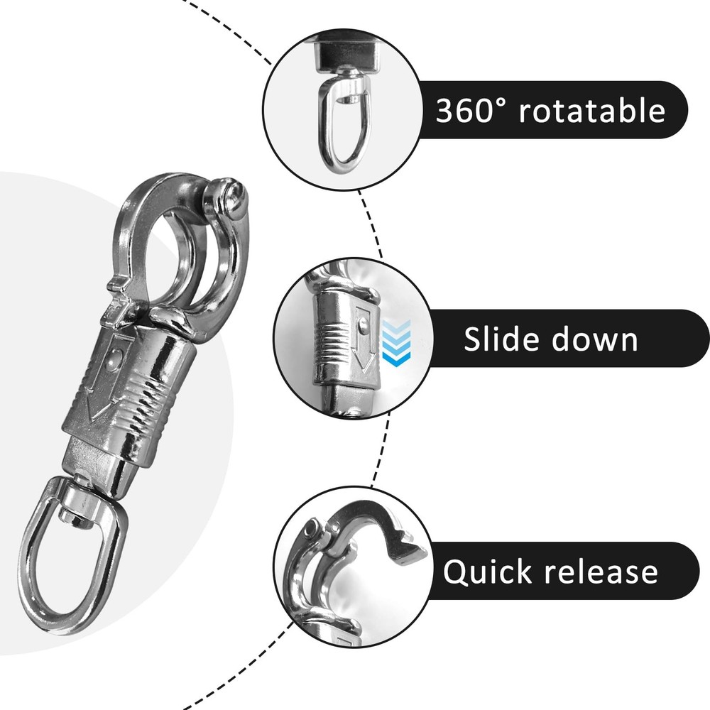 Panic Snap，Quick Release U-Type Snap Quick Releases Clip Suitable for Lea