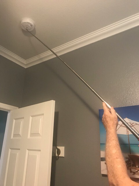 Smoke Detector testing pole