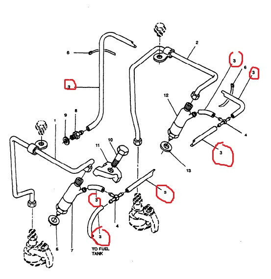 MEP 802A Fuel Return Line NEW PRE CUT