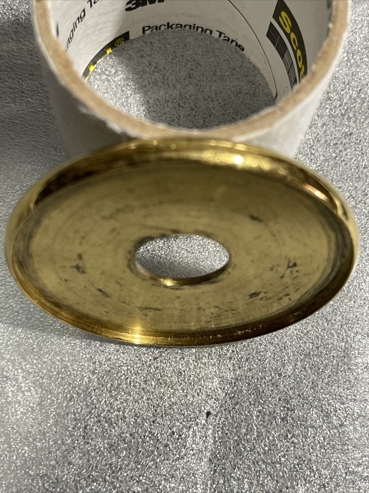 2 IN. x 1/4 IPS SLIP TURNED CHECK RING DOUBLE SIDED SEAT ~POLISHED LAQUERD