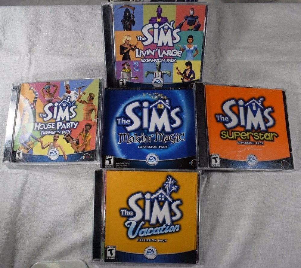 The Sims Expansion Pack Bundle 5 Packs                   E-2