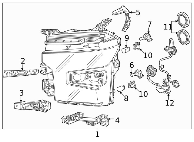Genuine GM Lower Bracket 84877534
