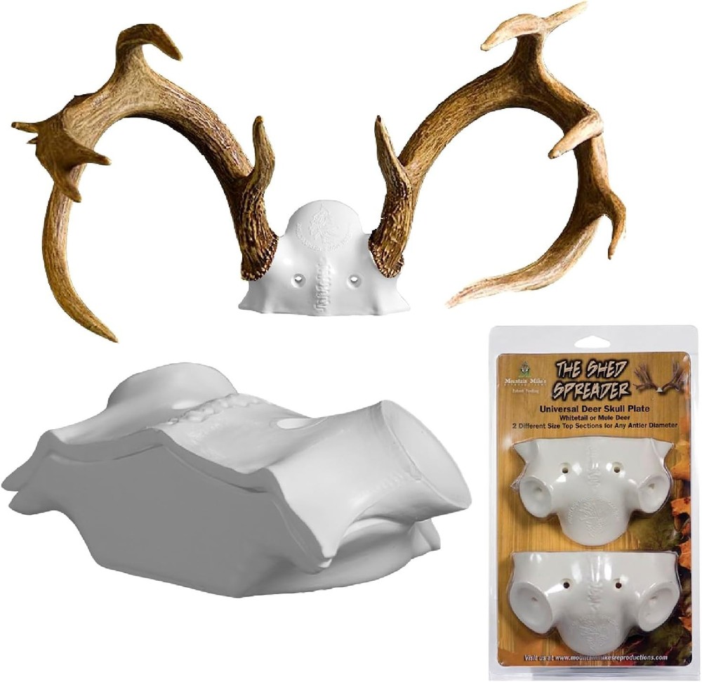 Universal Antler Mounting Kit with Interchangeable Sections – Natural Finish